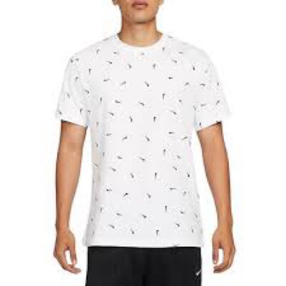 Nike White Short Sleeve Tee with Mini Print